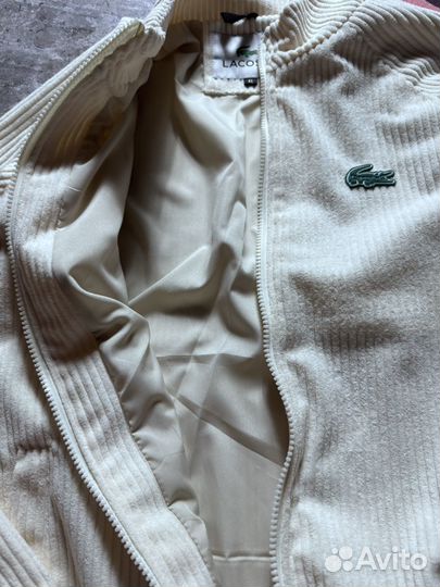 Вельветовая куртка Lacoste белая