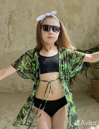 Накидка пляжная для девочки