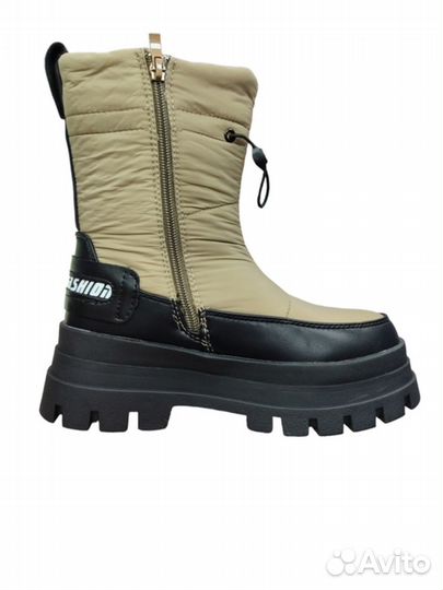 Зимние сапоги ботинки с натуральной шерстью для де