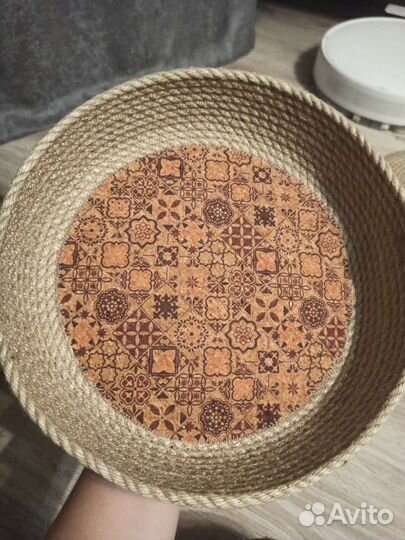 Корзинка из джута