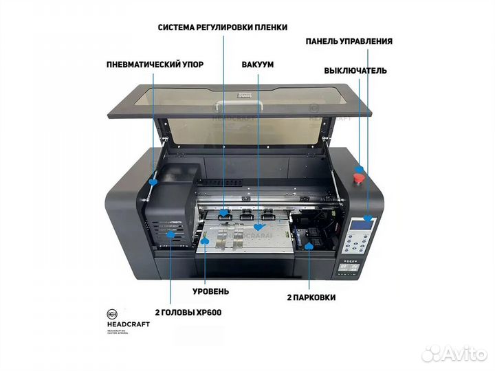 DTF принтер с 2 головами XP600 30 см без сушки