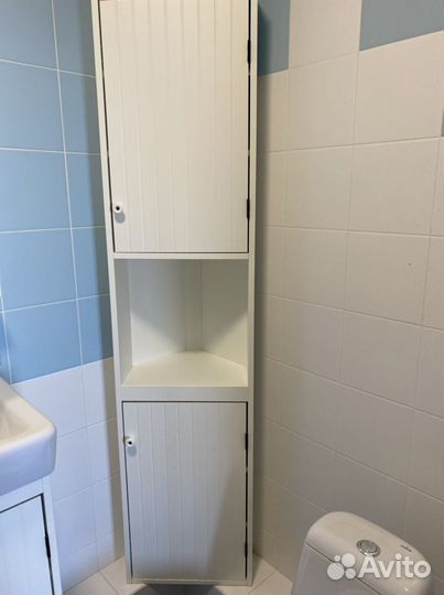 Шкаф угловой для ванной IKEA силверон