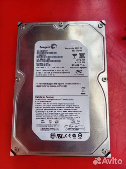 Жесткий диск seagate 320 гб