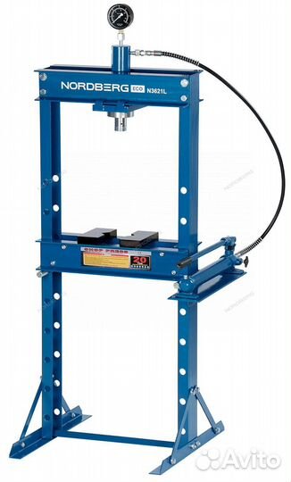 Пресс гидравлический 20т, разборная рама N3621L
