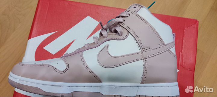 Кроссовки женские nike dunk high Oxford pink