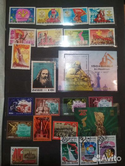 Марки Северной Кореи 1969-1987г