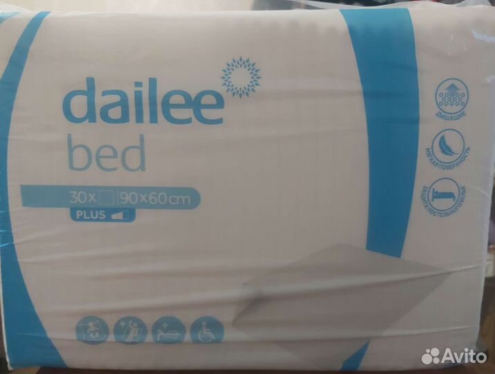 Пеленки для детей и взрослых 90х60 Dailee Bed Plus