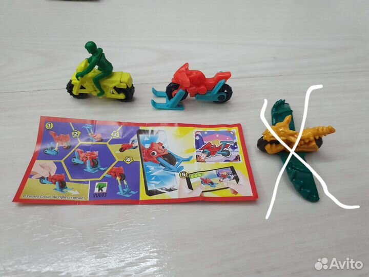 Kinder машины мотоциклы самолеты обмен