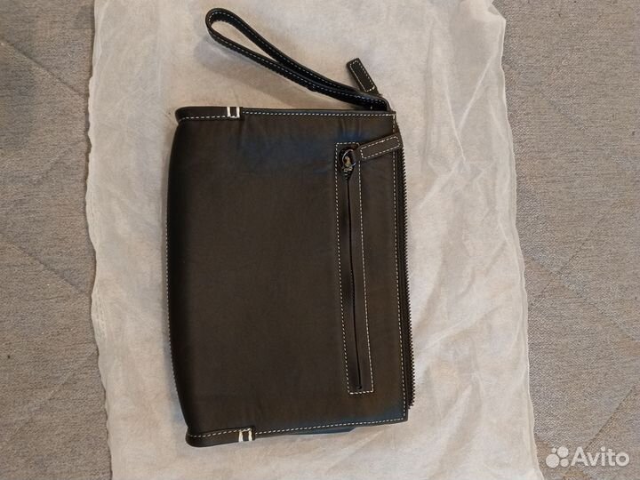 Кожаный клатч мужской, кошелёк, для документов
