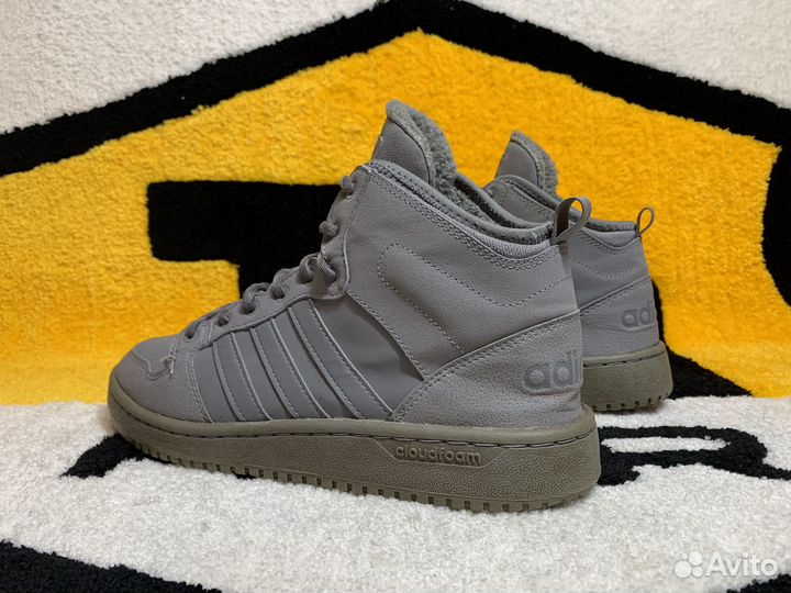 Кеды Adidas Cloudfoam Hoops Mid 42 8uk оригинал