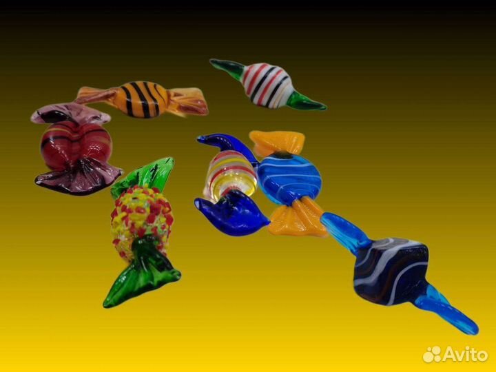 П.5839 Муранское стекло Конфеты в ассортименте