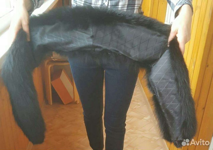 Воротник горжетка песец крашеный