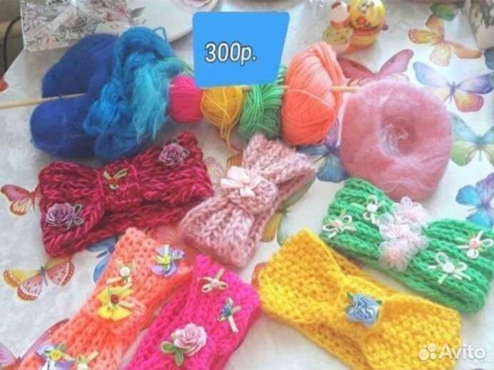 Повязки,шапочки,носочки,пинетки ручной работы