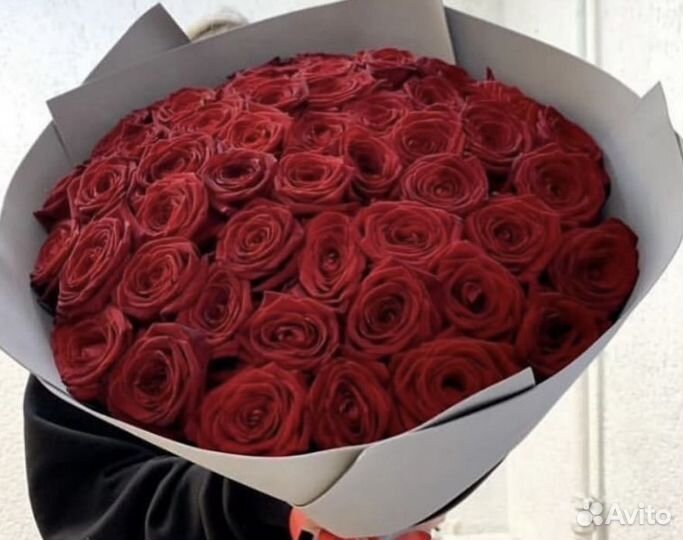 51 Роза красные, белые