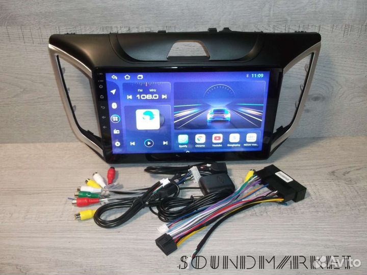 Магнитола 2DIN Hyundai Creta Android GPS WiFi