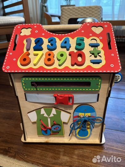 Бизиборд домик со светом большой