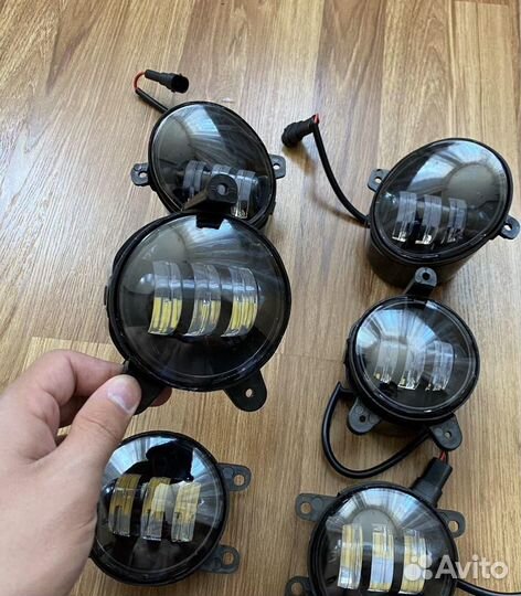 Туманки LED на Весту,Приору,Гранту, двухрежимные
