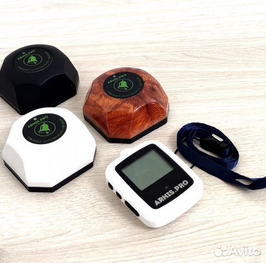 Кнопка вызова персонала и часы пейджер Поясной