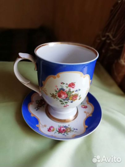 Чашка с блюдцем дулево