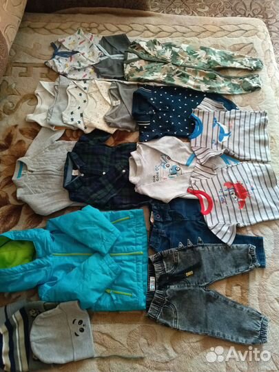 Вещи пакетом для мальчика 74 80