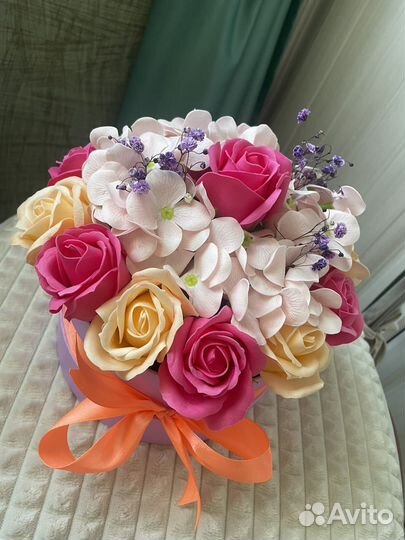 Букет из мыльных цветов