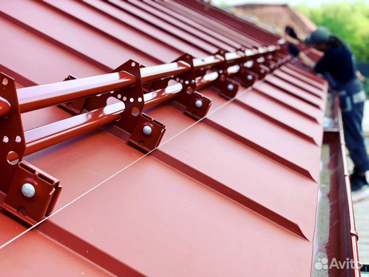 Монтаж и ремонт водостоков и снегозадержателей