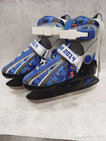 Коньки хоккейные детские раздвижные