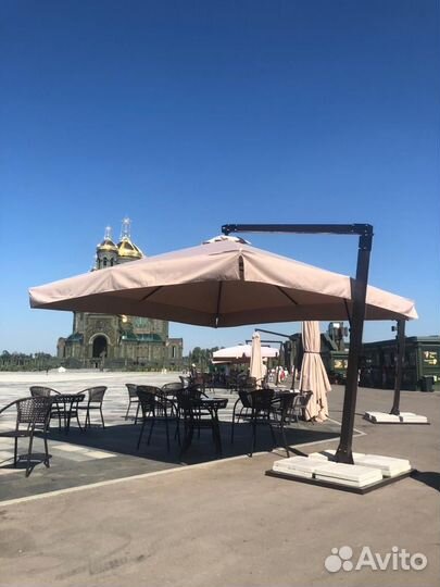 Зонт уличный для кафе 3х3, 4х4