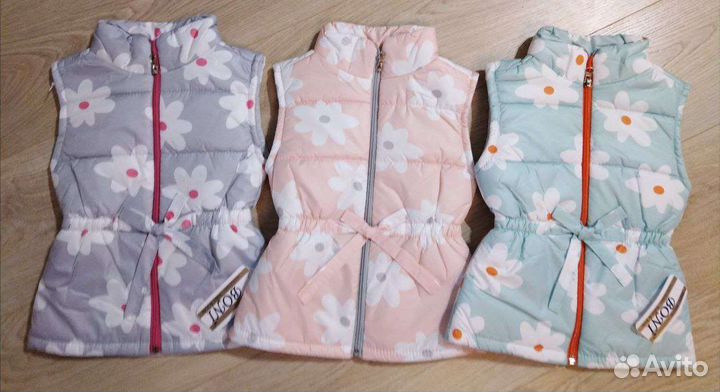 Жилетка для девочки 3-4-5-6-7-8 лет