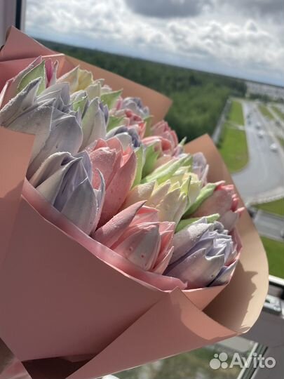 Зефирные тюльпаны