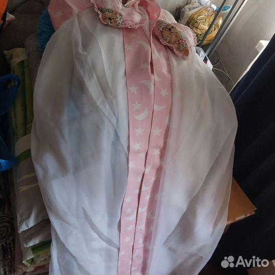 Бортики и балдахин в кроватку