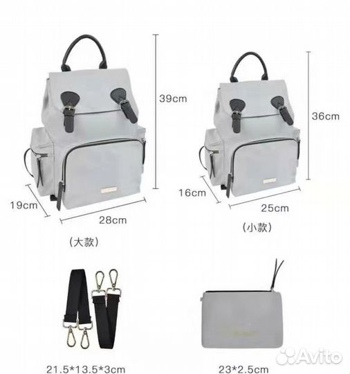 Сумка Рюкзак с термокарманами mummy BAG Мамибег