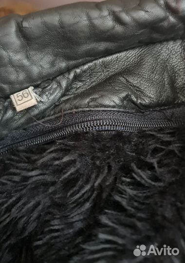 2 винтажные кожаные мужские куртки из ссср.р.54-56