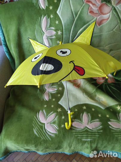 Зонт для мальчика. Маквин и желтый зонт собачка