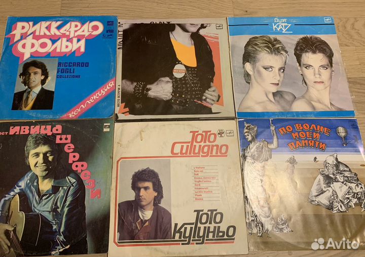 Пластинки в ассортименте