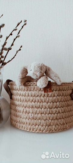 Корзина из джута