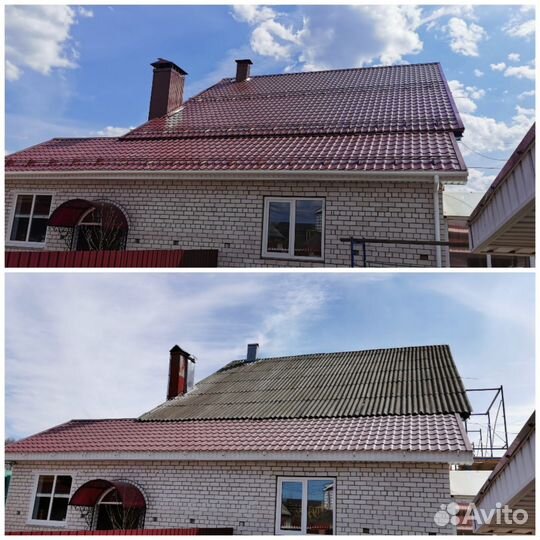 Монтаж металлочерепицы