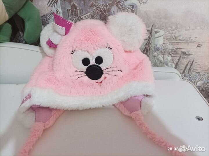 Шапочка зимняя для девочки
