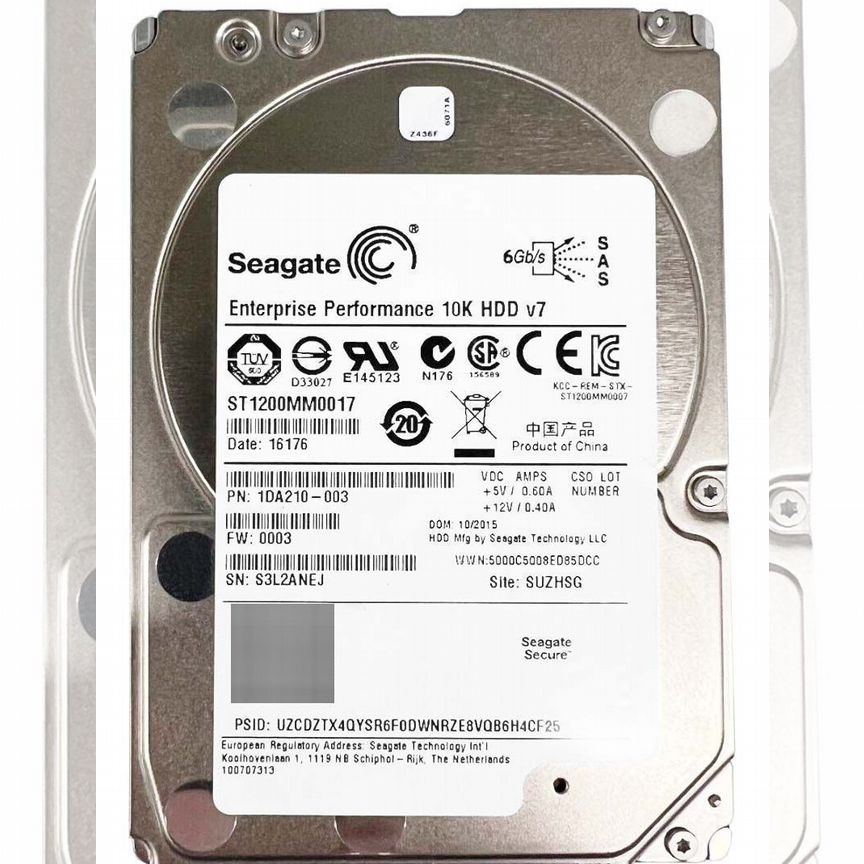 [ST1200MM0017] Жесткий Диск Seagate 1,2tb Sas 2,5" St1200mm0017