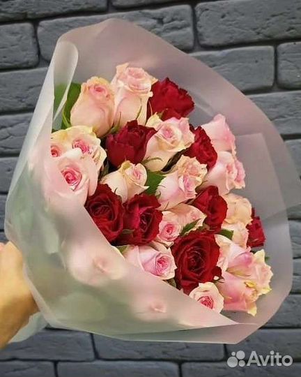 Цветы розы букет