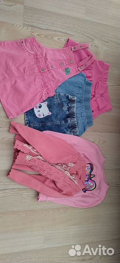 Вещи пакетом на девочку 98-104