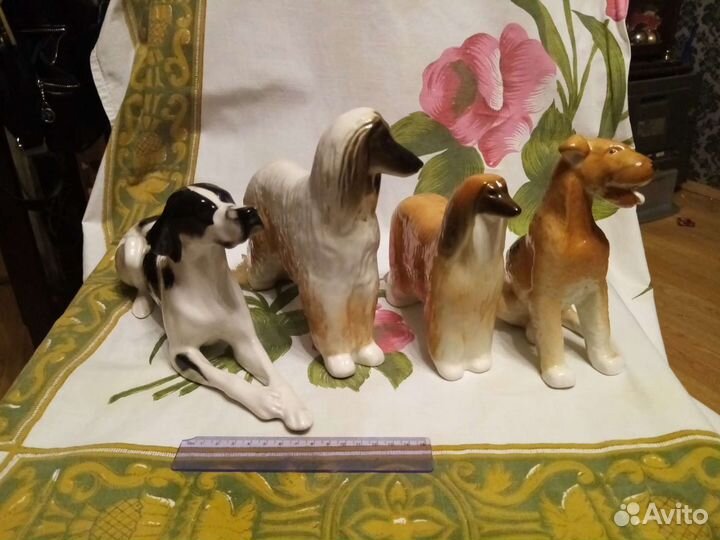 Собака фарфоровая СССР лфз