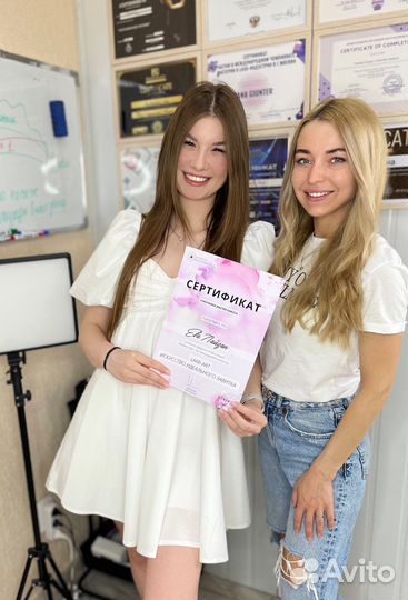 Обучение наращиванию ресниц с дипломом гособразца