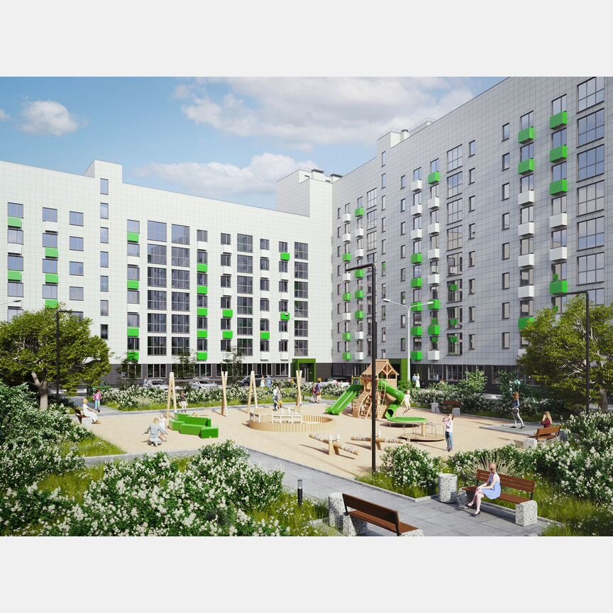 2-к. квартира, 60,4 м², 7/9 эт.