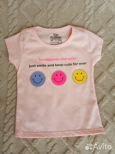 Футболка для девочки, рр -2-5 лет. Новая