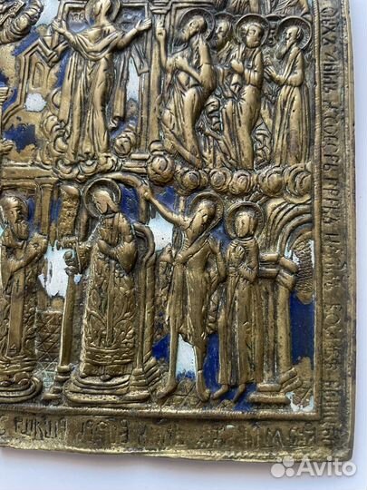 Икона Покров. Старинная