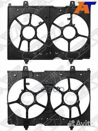 Диффузор радиатора двойной nissan X-trail T31 0