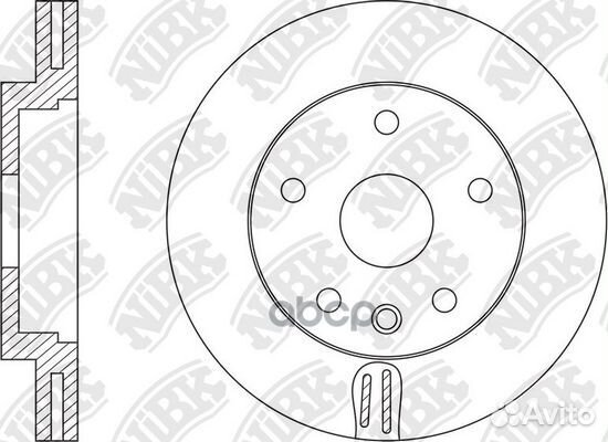 Диск тормозной RN1589 NiBK