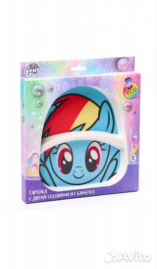 Тарелка детская из бамбука новая