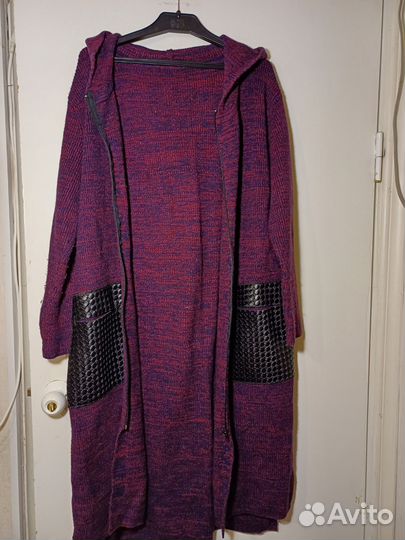 Кардиган женский бордовый
